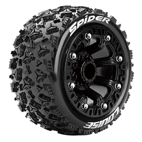 LOUISE RC ST-SPIDER 1/16 SOFT BLACK TRX 1:16 E-REVO FR & R
